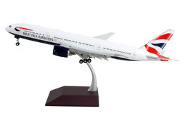 Boeing 777-200ER Commercial Aircraft with Flaps Down &quot;British Airways&quot; White wit - $171.56