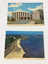 2 Vintage Biloxi Mississippi Gulf Coast Beach St. Michael&#39;s Church Highway 90 - £3.73 GBP