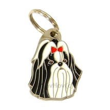 Dog name ID Tag,  Shih tzu, Personalized, Engraved, Handmade, Charm - £16.03 GBP+