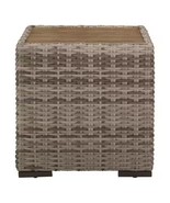 Kingsbrook Aluminum Wicker Outdoor Woven Side Table Pool Garden Patio - €223,52 EUR