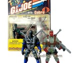 Yr 2001 GI JOE Real American Hero vs Cobra Figure Set SNAKE EYES vs STOR... - $54.99