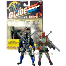Yr 2001 Gi Joe Real American Hero Vs Cobra Figure Set Snake Eyes Vs Storm Shadow - £43.95 GBP