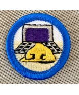 Girl Scout Patch Junior Badge Light Blue 1980s Rare Careers 80s Computer... - €31,88 EUR