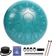 Yasisid Steel Tongue Drum 12 Inches 15 Notes Musical Instruments, Handpan Drum - £71.55 GBP