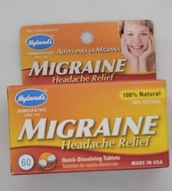 Hylands Migraine headache relief 60 dissolving tablets