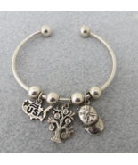 Mexico Solid Sterling Silver Charm Bracelet Charms USA Money Tree Ball C... - $950.15 MXN