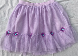 Girls&#39; Floral Embellished Skirt - Cat &amp; Jack Lilac Sequin purple Skirt XL (14-16 - £8.54 GBP