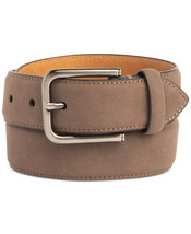 Club Room Men&#39;s Faux Leather Casual Belt in Taupe-XL 42-44 - £11.71 GBP