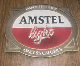 Vintage 1983 Amstel Light beer, bar sign, pub, tavern decor -12x10 - £21.36 GBP