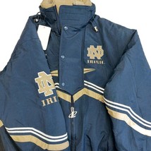 Logo Athletic Mens Size L Notre Dame Fighting Irish Puffer Jacket Coat Full Zip - £82.12 GBP