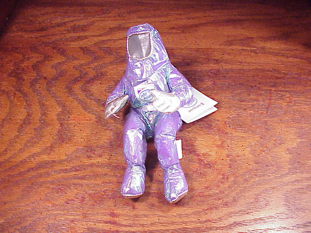 1997 Intel Bunny People Pentium II Purple Promotional Soft Doll Figure ...