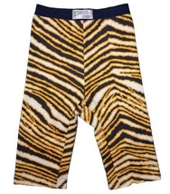 90’s Zubaz Zebra Print BIKE Shorts Made in USA Size Small NOS Navy Yellow VTG - £35.09 GBP