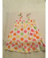 Size 3T swimsuit Op cover up dress polka dots ruffles multicolor - £7.85 GBP