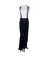 Fashion Nova Black Suspender Pants With Zipper &amp; Ring Detail Jumpsuit wi... - $239.51 MXN