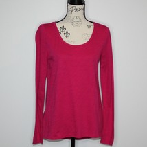 Loft Women&#39;s Pink Long Sleeve Tee Top Shirt size S NWT - £12.19 GBP