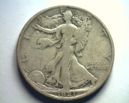 1921-S WALKING LIBERTY HALF FINE F NICE ORIGINAL COIN FROM BOBS COINS FA... - $395.00