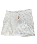 NWT Bespoke Mens Fashion Chino Shorts Size 42 White Stretch Drawstring - $43.64 CAD