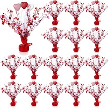 Lyrow 18 Pack Valentine&#39;s Day Metallic Foil Spray Centerpieces for Tables with - £58.86 GBP