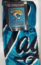 Jacksonville Jaguars 50&quot; by 60&quot; Plush Signature Raschel Throw Blanket - NFL - $36.85