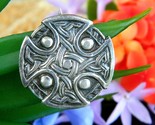Vintage celtic iona cross shield knots sterling silver brooch pin wjs thumb155 crop