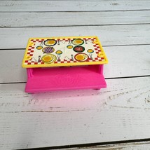 Polly Pocket Miniature Picnic Table With Removable Top McDonalds Happy M... - £5.35 GBP