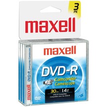 3 Count DVD-R Camcorder Disc - $688.15 MXN