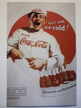 Drink Coca-Cola Coke Soda VINTAGE STYLE Advertisement Postcard 4 X 6” - £3.88 GBP