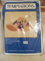 New NIP Temptations Victorian Hat Needlework Kit Wall Hanging #0110 Free ship - $16.99