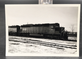 Wisconsin Central Railroad WC #6498 locomotive Train B&amp;W Photograph - £7.46 GBP