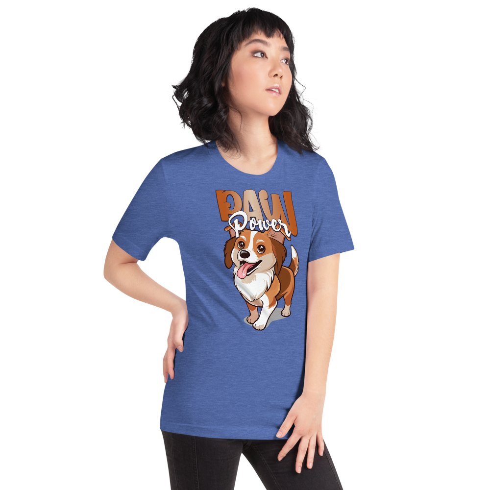 Unisex T-Shirt – Paw Power Heather True Royal Item image 8
