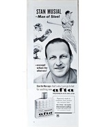 MENNEN AFTA AFTER SHAVE - Stan The Man - Stan Musial - 1964 Vintage Prin... - $203.15 MXN