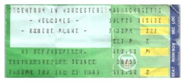 Robert Plant Ticket Stub July 25 1985 Worcester Massachusetts Led Zeppelin - £19.56 GBP