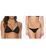 NWT L SPACE M swimsuit bikini 2PC you animal you nomad itsy bitsy black ... - $1,948.67 MXN