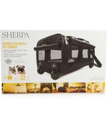 Sherpa Ultimate On Wheels Dog Cat Pet Black Airline Approved Carrier NEW... - $67.56 CAD