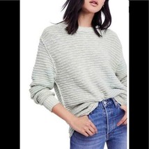 Free People Womens Medium Solid Moss Green Boxy Menace Tunic Sweater NEW $128 - £31.37 GBP