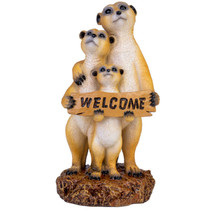 Meerkat Family with Welcome sign - £24.72 GBP