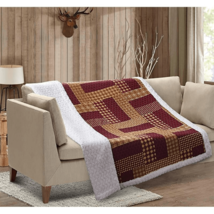 Ranch Estate Cozy Red Sherpa Blanket - $142.30 CAD