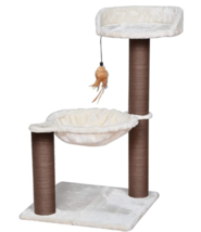 Catry Cat Tree Hammock Bed with Sisal Scratching Posts &amp; Feather Kittens... - £31.93 GBP