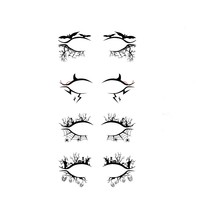 4 Pcs Halloween Face Tattoo Stickers Scary Spider Skull Bat Designs for Women Gi - £16.74 GBP