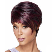 Fashion Style Heat Resistant Hair Wigs Short Bob Win Red with Bangs 8 inch - $13.00