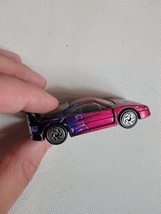Vintage 1980s Diecast Toy Car Matchbox Toys 1988 Ferrari F40 Pink Purple - $7.83