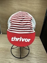 Rapha Cycling Cap One Size Thrivor Red White Cotton Bike Ride Hat  - $11.88