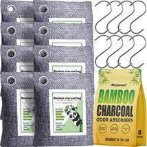 8 Pack Activated Charcoal Odor Absorber Bags - Natural Odor Eliminator f... - $46.48