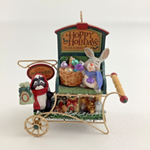 Hallmark Keepsake Christmas Ornament Kringlewood Farms Hoppy Holidays Decor Cart - $19.75