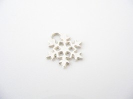 Tiffany & Co Snowflake Charm Silver Pendant 4 Necklace Bracelet Winter Love Gift - $348.00