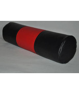 Black &amp; Red Bolster Cover Soft Real Winter Cushion Case Genuine Leather ... - $875.53 MXN+