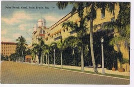 Florida Postcard Palm Beach Hotel - £1.69 GBP