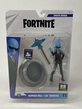 FORTNITE Human Bill EMOTE Series 4&quot; Articulated Figure w/ Lil’ Saucer Emote New - £10.52 GBP