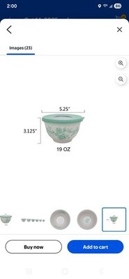 Pioneer Woman ~ Twelve (12) Piece Nesting Bowl Set ~ Melamine ~ AGATHA GREEN Item image 8