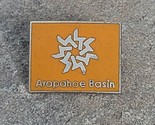 ARAPAHOE BASIN Orange Ski Souvenir Blue Travel Vintage Lapel Hat Pin Col... - $14.99